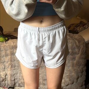 Women's White Athletic Shorts